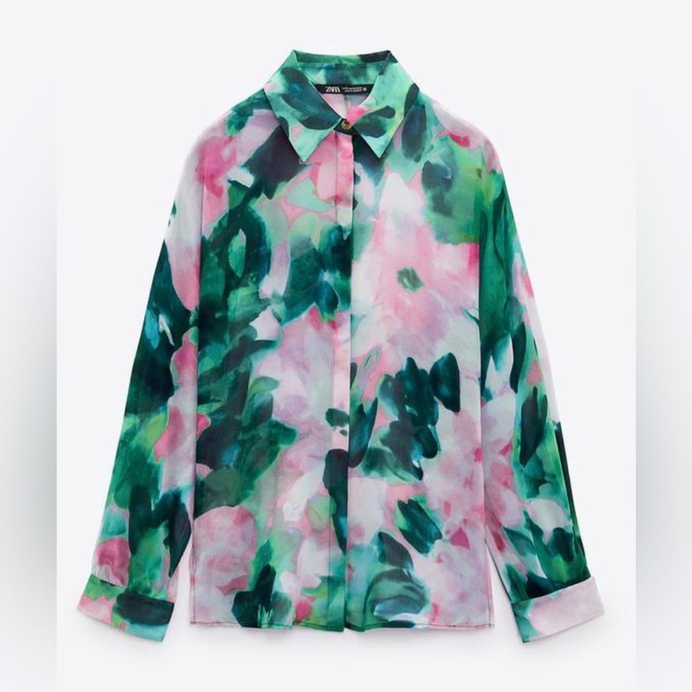 NWT Floral Zara Blouse
